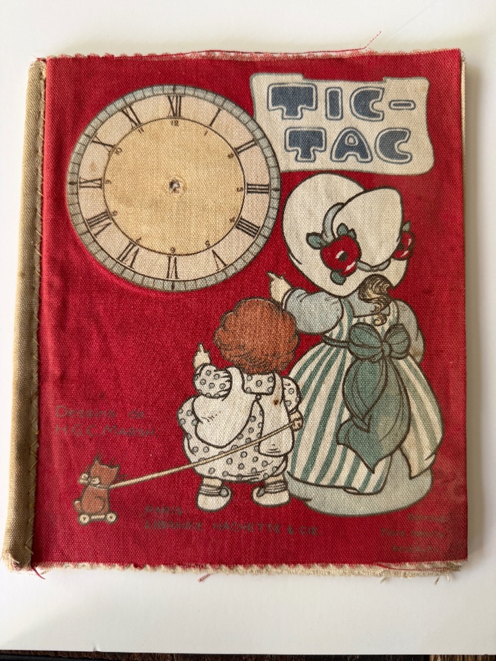 Tic Tac from Librarie Hachette Cloth children's book Vintage Collectible 1914